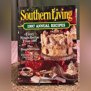 Southern Living 1997 Annual Recipes Cookbook with Red and Green Accents
